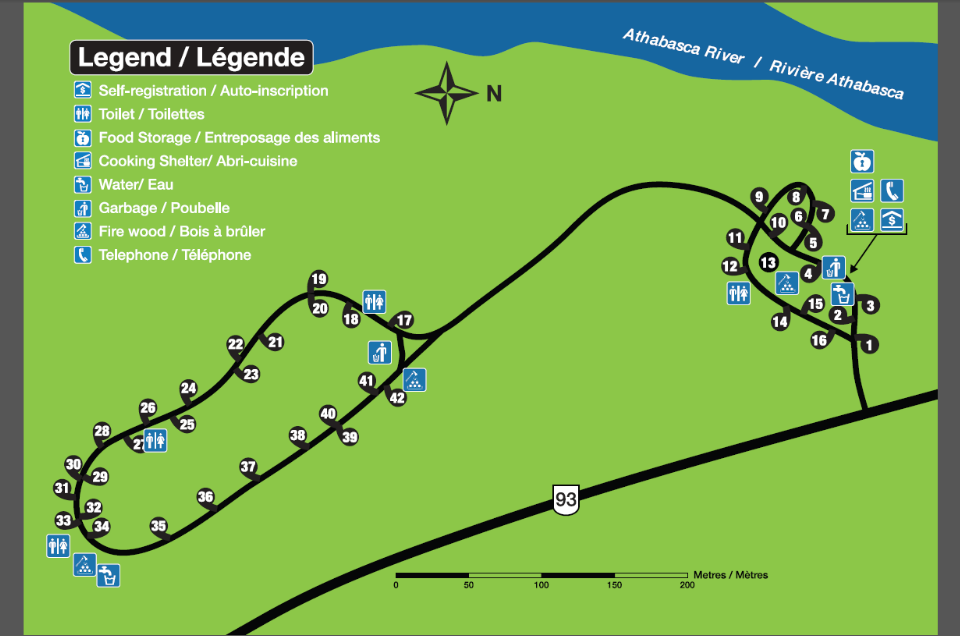 Kerkeslin Campground Map